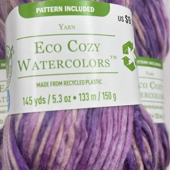 Loops & Threads Eco Cozy Watercolors Orchid Mist 5 pack - Picture 2 of 5
